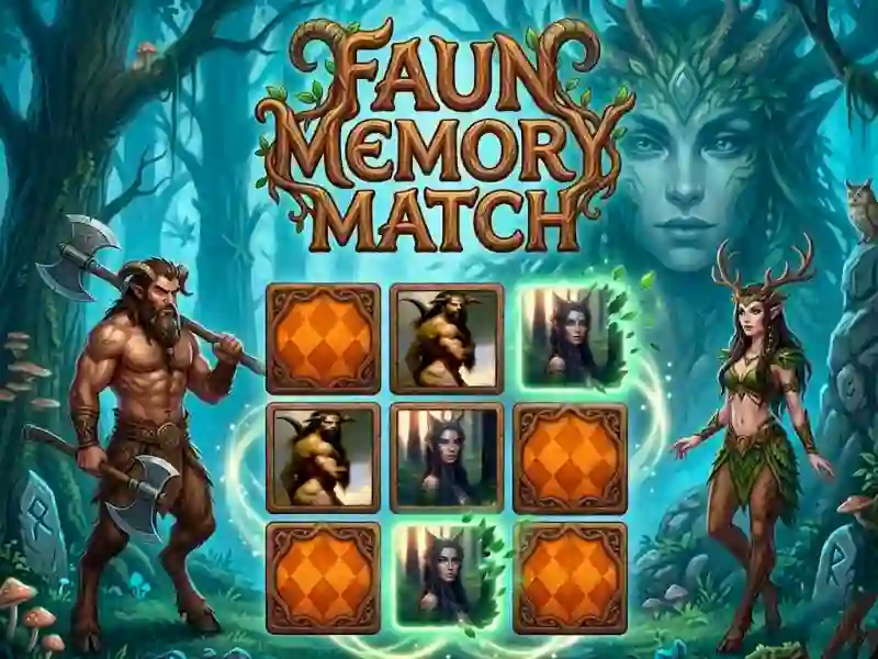 Žaidimas Faun Memory Match internete