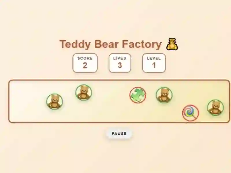 Žaidimas Teddy Bear Factory internete