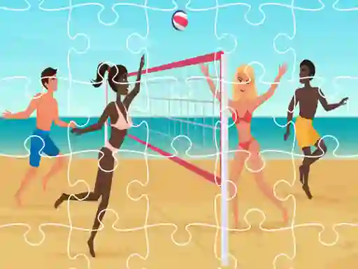 Žaidimas Beach Volleyball Jigsaw internete