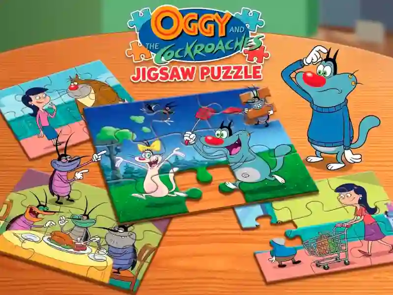 Žaidimas Oggy and the Cockroaches Jigsaw Puzzle internete
