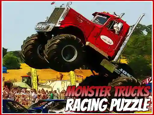 Žaidimas Monster Trucks Racing Puzzle internete