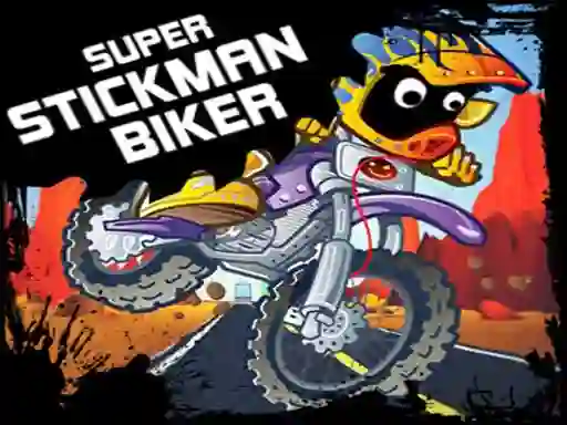 Žaidimas Super Stickman Biker internete
