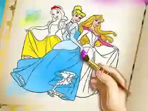 Žaidimas Princesses Coloring Book internete