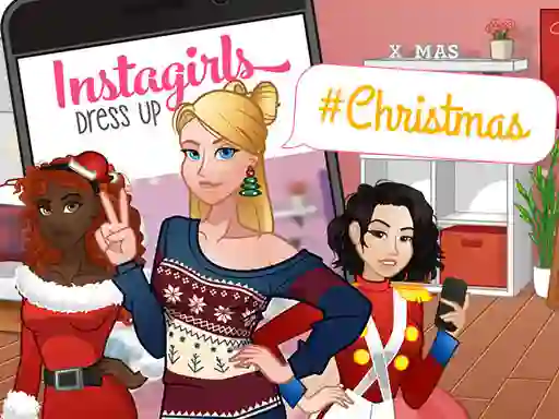 Žaidimas InstaGirls Christmas Dress Up internete