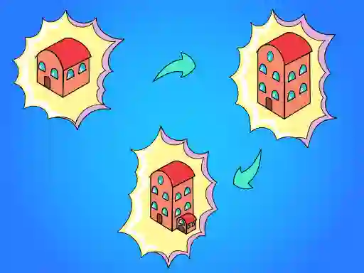 Žaidimas Idle Merge City internete