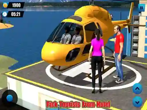 Žaidimas Helicopter Taxi Tourist Transport internete