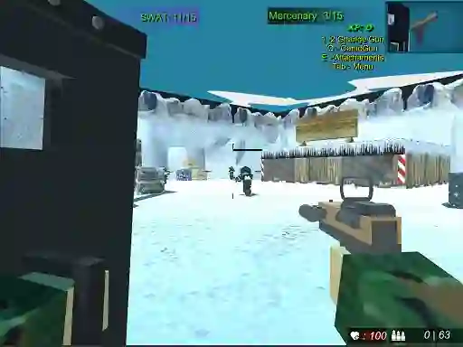 Žaidimas Blocky Combat Swat 2 internete