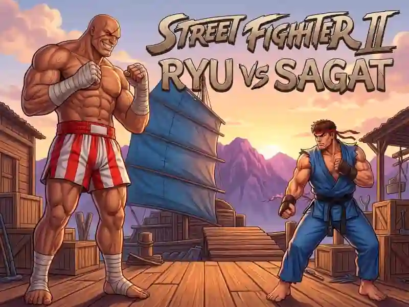 Žaidimas Street Fighter II Ryu vs Sagat internete