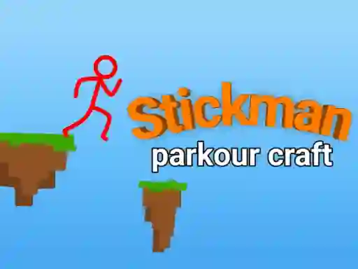 Žaidimas Stickman parkour craft internete