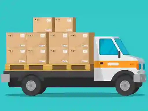 Žaidimas Food and Delivery Trucks Jigsaw internete