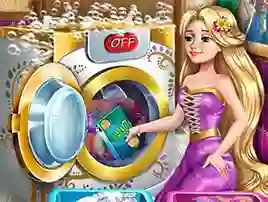 Žaidimas Goldie Princess Laundry Day internete