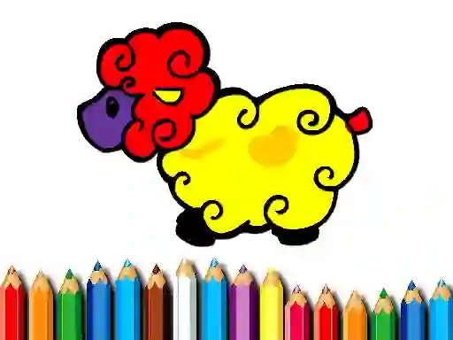 Žaidimas Baby Sheep Coloring internete