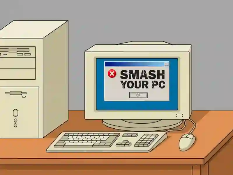 Žaidimas Smash Your PC internete