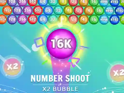 Žaidimas Number Shoot x 2 bubble internete