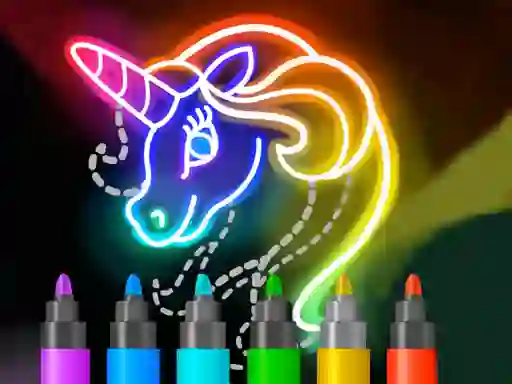 Žaidimas Learn to Draw Glow Cartoon internete