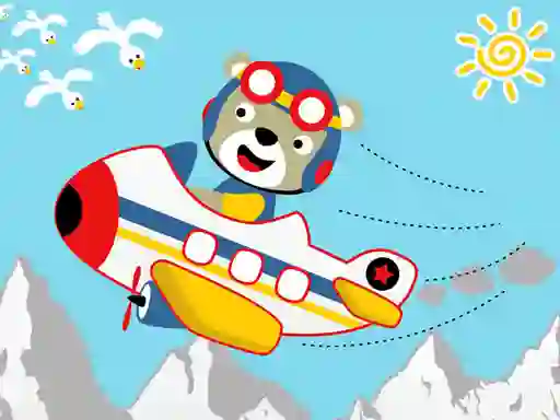 Žaidimas Friendly Airplanes For Kids Coloring internete