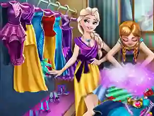 Žaidimas Ice Kingdom Wardrobe Cleaning internete