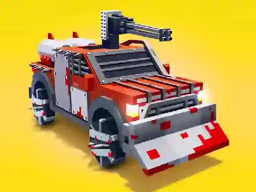 Žaidimas Zombie Derby Blocky Roads internete