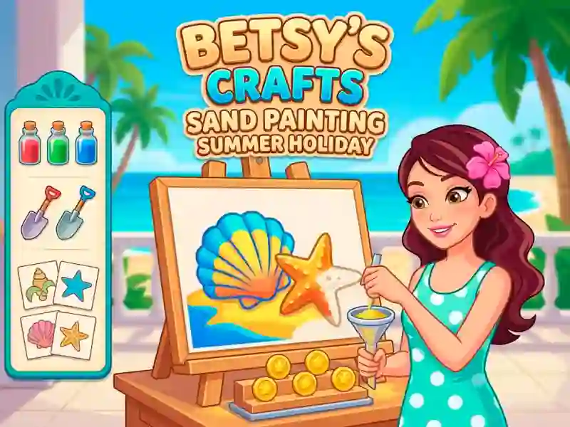 Žaidimas Betsy's Crafts Sand Painting Summer Holiday internete