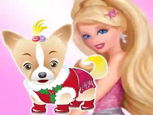 Žaidimas Barbie's Dog Dressup internete