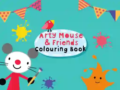 Žaidimas Arty Mouse & Friends Coloring Book internete