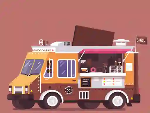 Žaidimas Food and Drink Trucks Memory internete