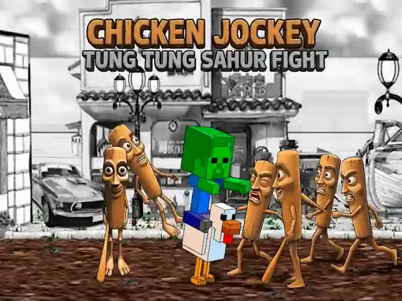 Žaidimas Chicken Jockey Tung Tung Sahur Fight internete
