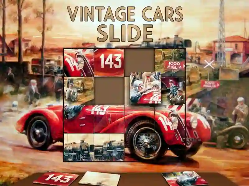 Žaidimas Vintage Cars Slide internete