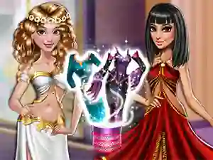 Žaidimas Dolly Princess vs. Villain Dress Up internete