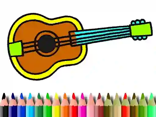 Žaidimas Back To School: Music Instrument Coloring Book internete