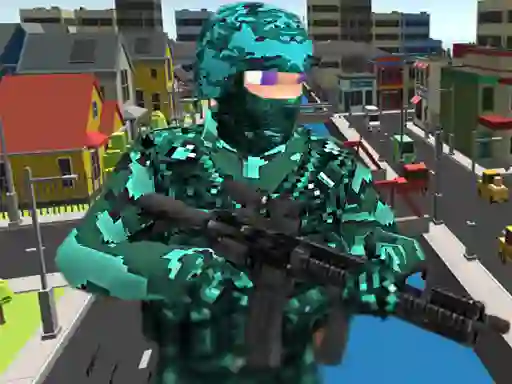 Žaidimas Pixel Combat Multiplayer internete