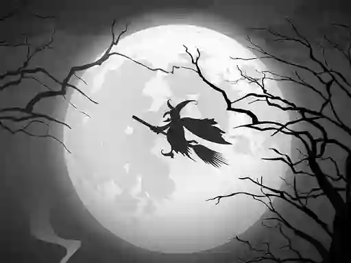 Žaidimas The Night Of the Witches Jigsaw internete