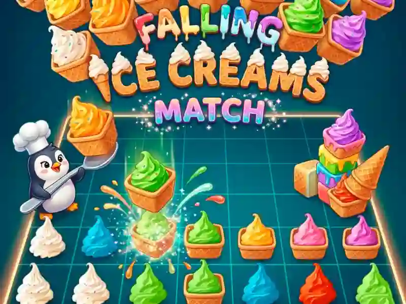 Žaidimas Falling Ice Creams Match internete