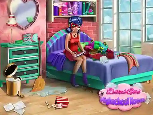Žaidimas Dotted Girl: Highschool room internete