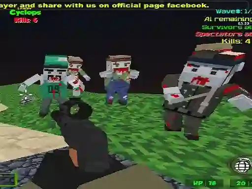 Žaidimas Blocky Combat SWAT Zombie Survival internete