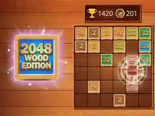Žaidimas 2048 Wooden Edition internete