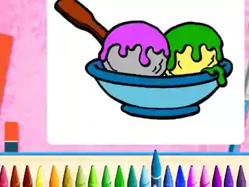 Žaidimas Online Ice Cream Coloring internete