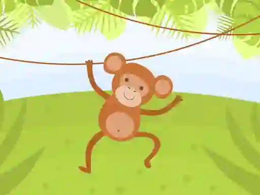 Žaidimas Funny Monkeys Coloring internete