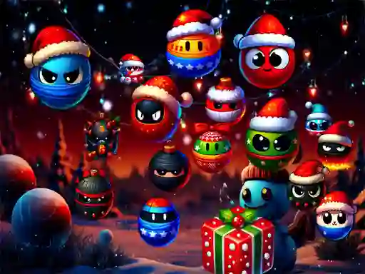 Žaidimas Christmas Rush : Red and Friend Balls internete