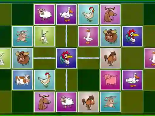Žaidimas Farm animals matching puzzles internete