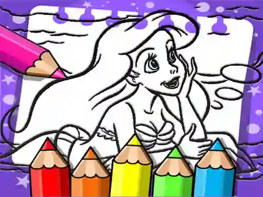 Žaidimas Ariel The Mermaid Coloring Book internete