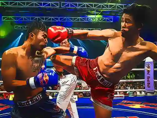 Žaidimas MuayThai Fighters Jigsaw internete