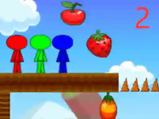 Žaidimas Stickman Bros In Fruit Island 2 internete