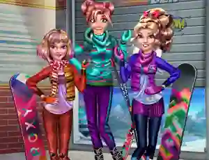 Žaidimas Princesses Winter Holiday internete