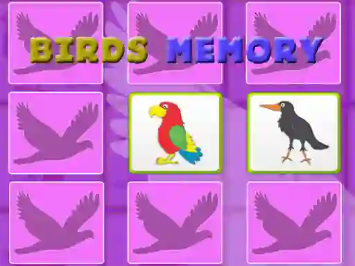 Žaidimas Kids Memory With Birds internete