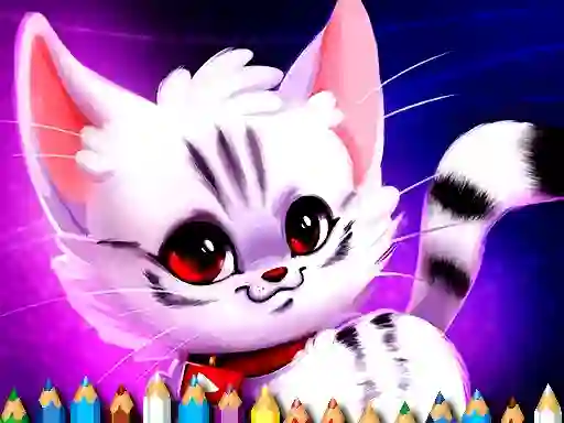 Žaidimas Cute Kitty Coloring internete