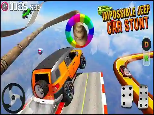 Žaidimas GT Jeep Impossible Mega Dangerous Track internete