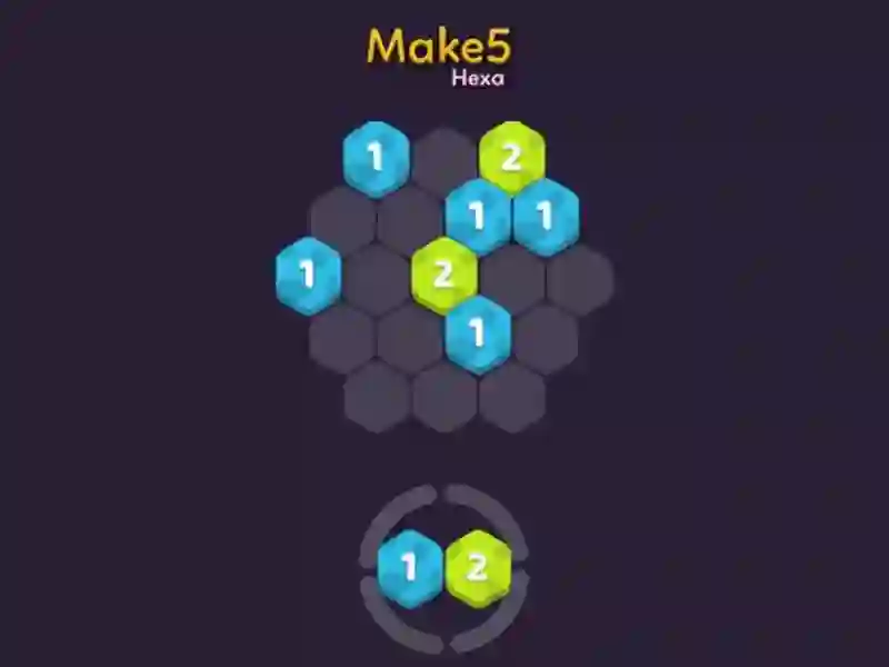 Žaidimas Make 5 Hexa internete