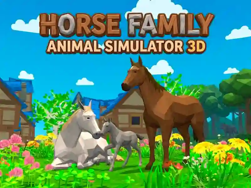 Žaidimas Horse Family Animal Simulator 3D internete