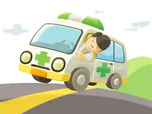Žaidimas Cartoon Ambulance internete
